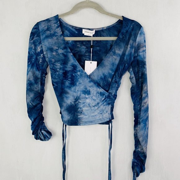 Lovers + Friends Dory Top in Blue Tie Dye - Picture 2 of 5